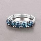 1.22 Carat Genuine Blue Diamond 14K White Gold Ring