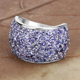 4.22 Carat Genuine Tanzanite .925 Sterling Silver Ring