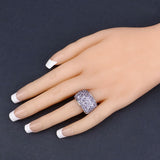 4.22 Carat Genuine Tanzanite .925 Sterling Silver Ring