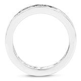 2.00 Carat Genuine Blue Sapphire .925 Sterling Silver Ring