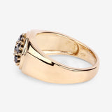 0.91 Carat Genuine Black Diamond .925 Sterling Silver Ring