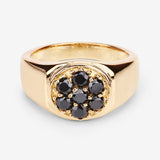 0.91 Carat Genuine Black Diamond .925 Sterling Silver Ring
