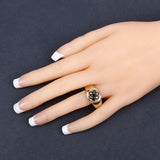0.91 Carat Genuine Black Diamond .925 Sterling Silver Ring