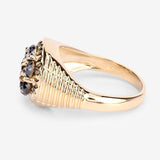 0.91 Carat Genuine Black Diamond .925 Sterling Silver Ring