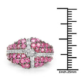 14K Yellow Gold Plated 1.70 Carat Genuine Ruby .925 Sterling Silver Ring