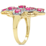 1.98 Carat Genuine Ruby .925 Sterling Silver Ring