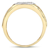 0.24 Carat Genuine White Diamond .925 Sterling Silver Ring
