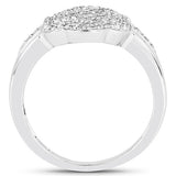 14K Yellow Gold Plated 0.29 Carat Genuine White Diamond .925 Sterling Silver Ring