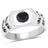 1.53 Carat Genuine Black Diamond .925 Sterling Silver Ring