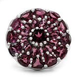 5.08 Carat Genuine Rhodolite .925 Sterling Silver Ring