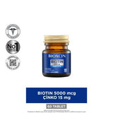 Bioxcin Biotin Supplement and Shampoo Set for Hair Loss Treatment and Hair Health Support