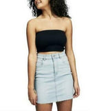 Cotton on Classic Stretch Denim Mini Skirt Brooklyn Blue