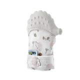 Babyjem Hedgehog Teething Mitten in Ecru