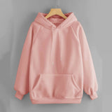 Raglan Sleeve Kangaroo Pocket Hoodie