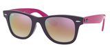 Ray-Ban 9066S Mirrored Purple Round Sunglasses 47mm