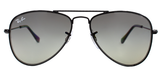 Ray-Ban 9506S Aviator Junior Sunglasses Black Metal 50mm
