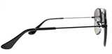 Ray-Ban 9506S Aviator Junior Sunglasses Black Metal 50mm