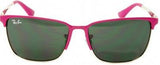 Ray-Ban 9535S 247/87 Gray Metal Flat Lens Sunglasses