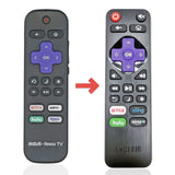 Anderic Substitute for RCA 101018E0054 ROKU TV Remote Control [RRLF16]