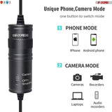 5Core Lavalier Microphone Clip On  Professional Grade 3.5mm Lapel Mic  Omnidirectional Lav Mic