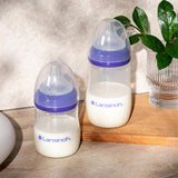 Lansinoh NaturalWave Baby Bottle Set (2 x 240ml): Anti-Colic, BPA-Free, Eases Transition from Breast to Bottle & Prevents Nipple Confusion
