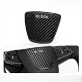 Real Dry Carbon Fiber Airbag Trim Cover for Model Y Juniper & Model 3 Highland