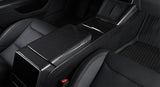 Real Dry Carbon Fiber Center Console Combo Side Panel & Charging Pad Overlay for Model 3 Highland & New Model Y