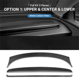 TESERY Real Dry Carbon Fiber Dashboard Cover Overlay for Model 3 Highland / Model Y Juniper