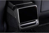 Real Dry Carbon Fiber Rear Screen Trim Frame Overlay for Model 3 Highland