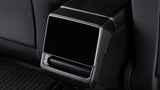 Real Dry Carbon Fiber Rear Screen Trim Frame Overlay for Model 3 Highland