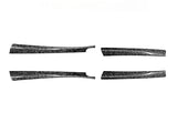 Real Dry Carbon Fiber Upper Door Trim Panel Overlay for Model 3 Highland / Model Y Juniper