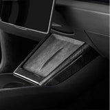 Real Dry Carbon Fiber Wireless Charging Frame for New Model Y & Model 3 Highland