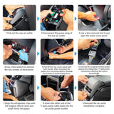 Rear Armrest Box Refrigerator for Model Y | Compressor Cooling | 40-Min Fast Cool | Non-Destructive Install