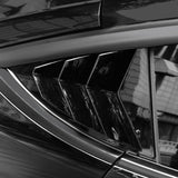 TESERY Rear Side Window Louvers Cover for Model Y | 3 Finishes | 2-Pack