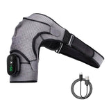 Rechargeable Heated Shoulder Wrap Massager Shoulder Brace Support with 3 Heating Levels