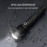 Rechargeable LED Flashlights 90000 Lumens