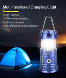 Rechargeable Solar Camping Lantern with Flashlight |Select Packaging  & Plug