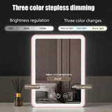 Rechargeable Travel Makeup Mirror with Led Lights