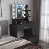 Rectangular Makeup Table with Mirror