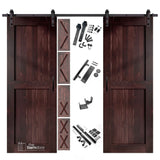 Classic Double Barn Door Kit | Black Hardware