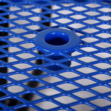 Large 46-Inch Heavy-Duty Round Outdoor Steel Picnic Table With Umbrella Hole (SAK96428)