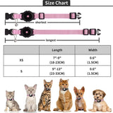 Reflective GPS Cat Collar with AirTag Holder and Bell