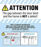 Regalo Easy Step 38.5-Inch Extra Wide Walk Thru Baby Gate, White Original version