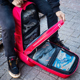 Red Polyester Carry-On Patented Backpack (Only 300 Made)