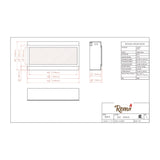 Remii Extra Tall 55-Inch Electric Fireplace With Remote Control [102755-XT] (SAK25578)