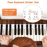 Removable PVC Piano Keyboard Stickers