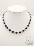 Carolee Silver-Tone Stone and Crystal All-Around Collar Necklace