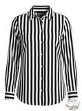 Inc Striped Button-Down Shirt, Size Small