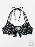 California Waves Juniors Daisy Daze Printed Push up Bikini Top, Size Small