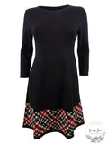 Jessica Howard Plus Size Printed-Hem Sweater Dress, Petite Medium